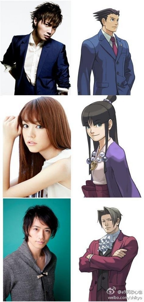 漫画人物与剧中人物对比