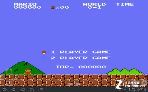 《超级玛丽》游戏开始界面