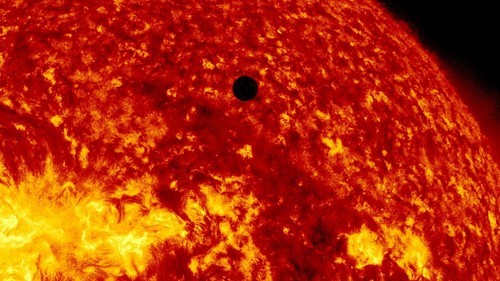 超高清视觉盛宴 nasa太空拍金星凌日