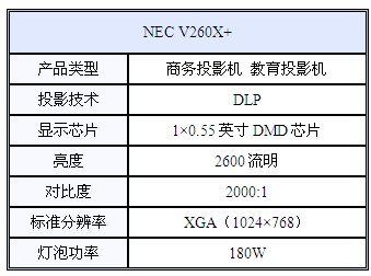 绿色节能办NEC V260X+ 3D 投影 特价送礼