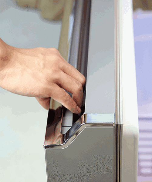 三星rf425nqma5a多开门冰箱(冷冻室助力门把手设计演示)